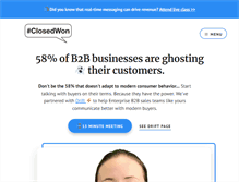 Tablet Screenshot of closedwon.com